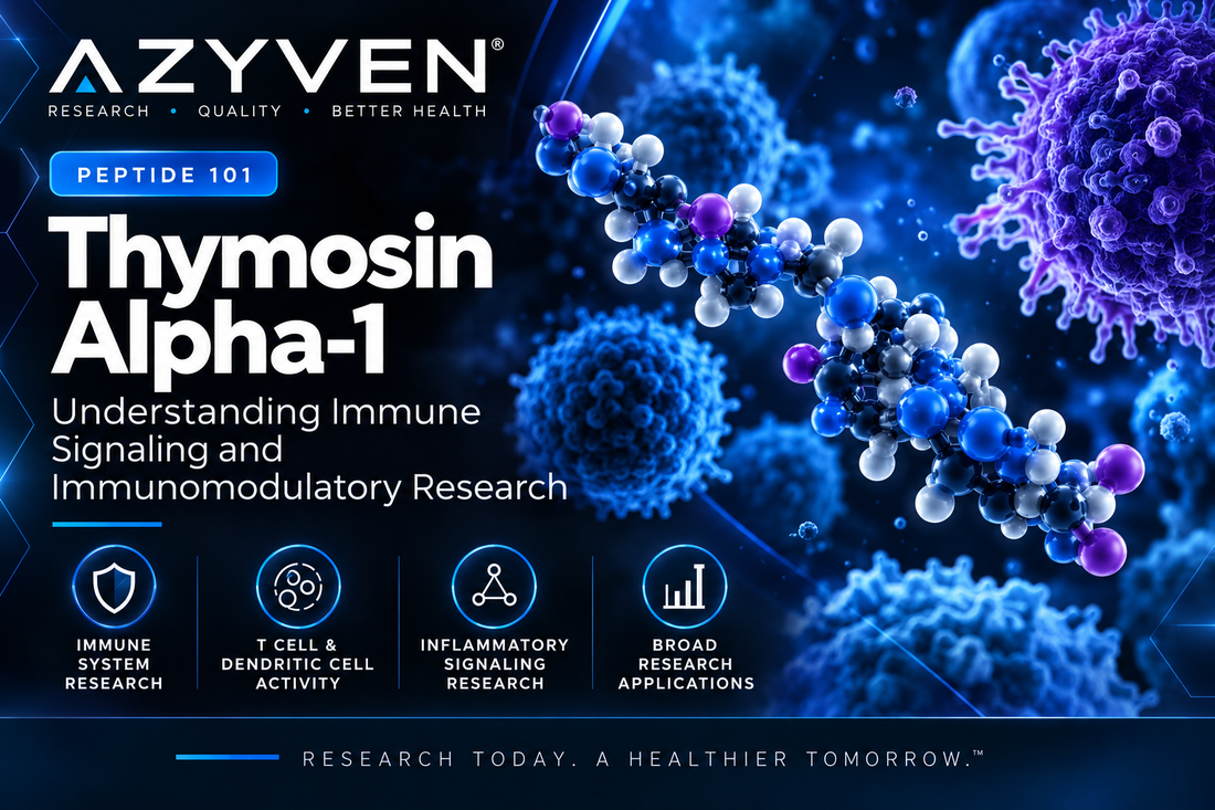 Azyven Peptide 101: Thymosin Alpha-1 — Understanding Immune Signaling and Immunomodulatory Research.
