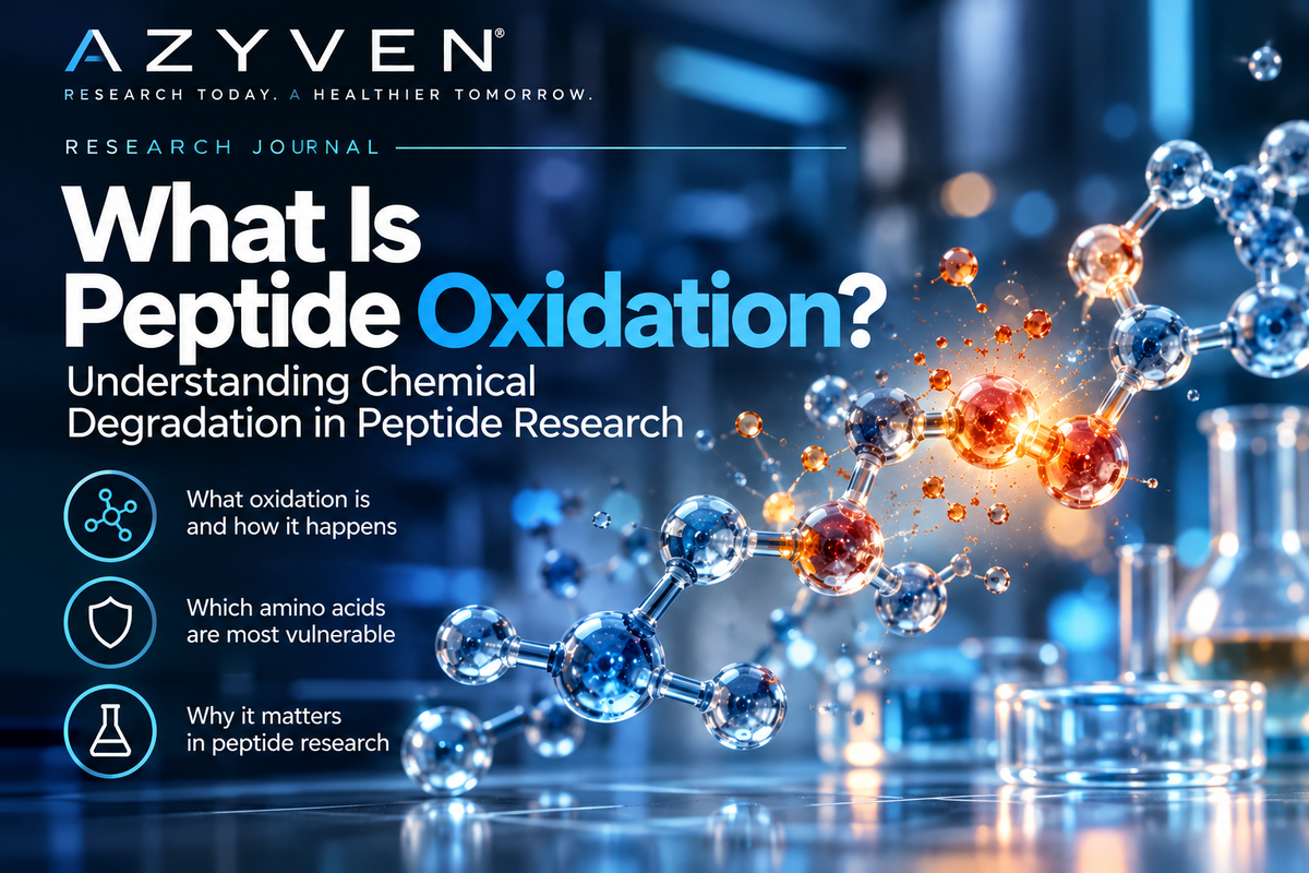 Azyven Research Journal: What Is Peptide Oxidation? Understanding Chemical Degradation in Peptide Research.