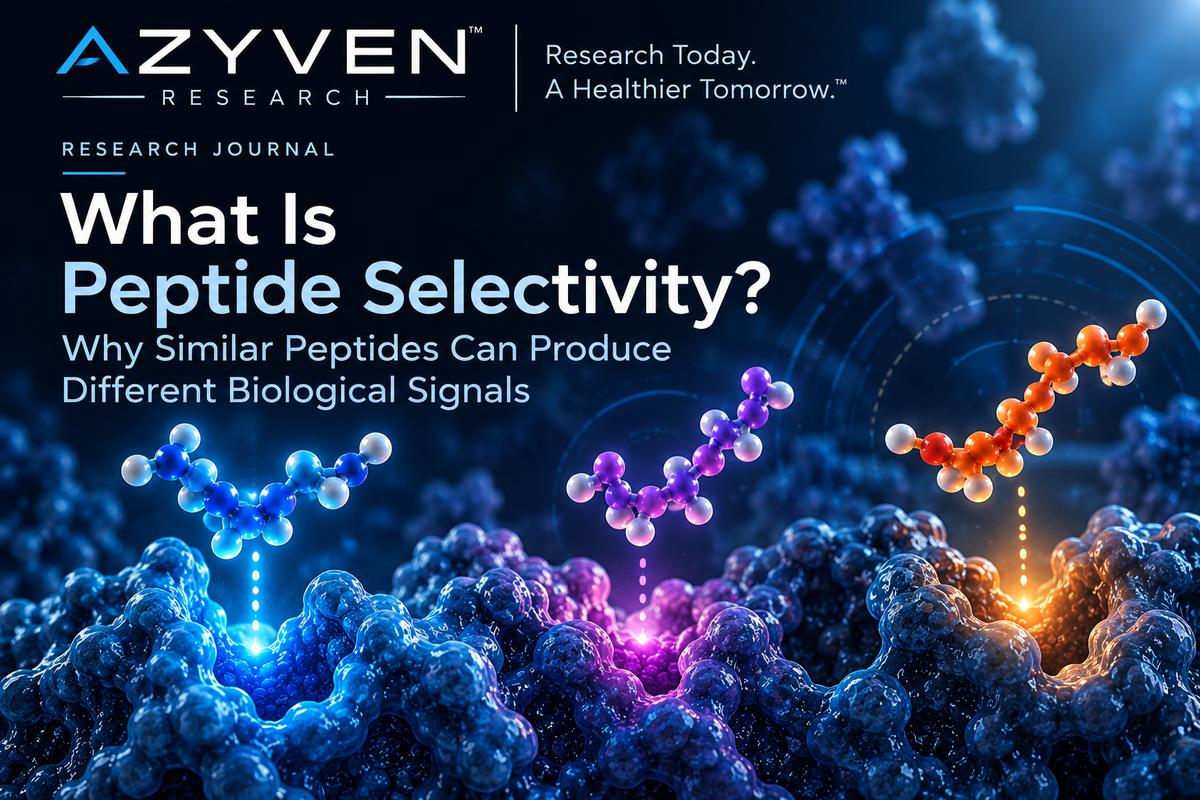 Azyven Research Journal: What Is Peptide Selectivity? Why Similar Peptides Can Produce Different Biological Signals.