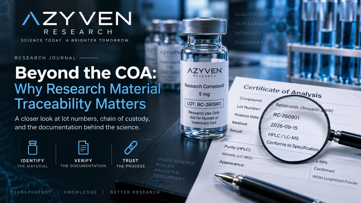 Beyond the COA: Why Research Material Traceability Matters