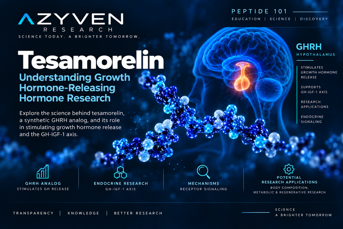 Tesamorelin: Understanding Growth Hormone-Releasing Hormone Research