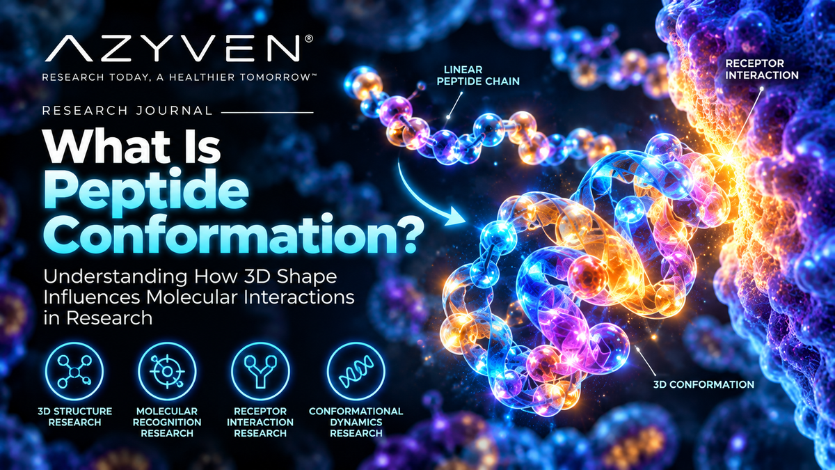 Azyven Research Journal — peptide conformation, 3D structure and molecular interactions