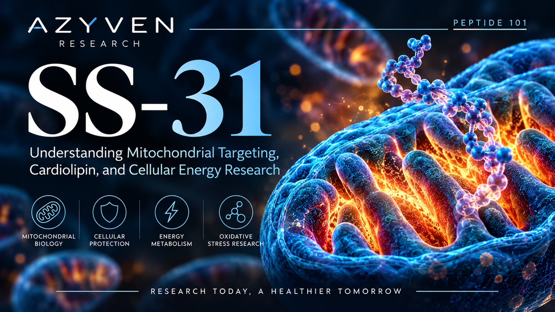 SS-31 Peptide 101 — mitochondrial targeting, cardiolipin, and cellular energy research
