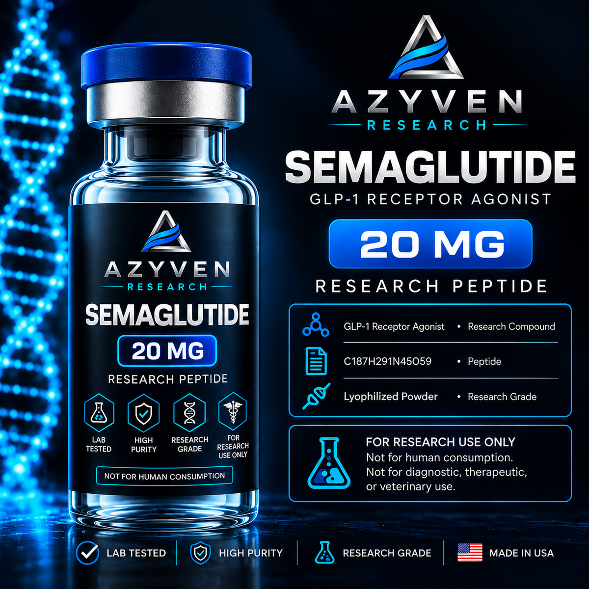 Semaglutide — 5 mg, 10 mg, 15 mg, 20 mg & 30 mg
