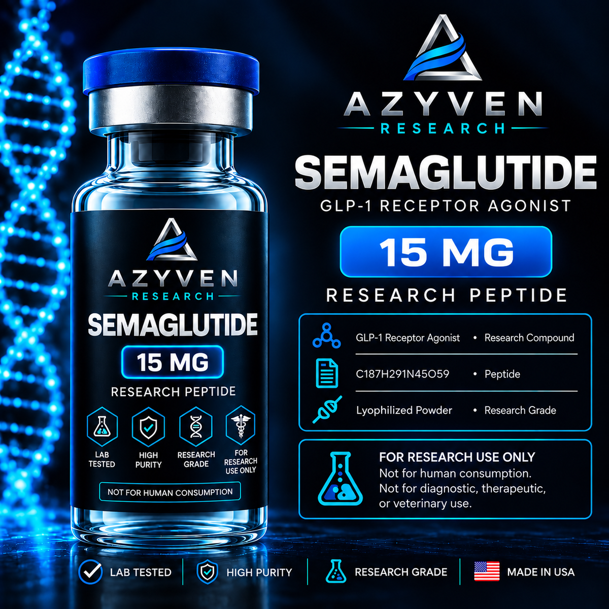 Semaglutide — 5 mg, 10 mg, 15 mg, 20 mg & 30 mg