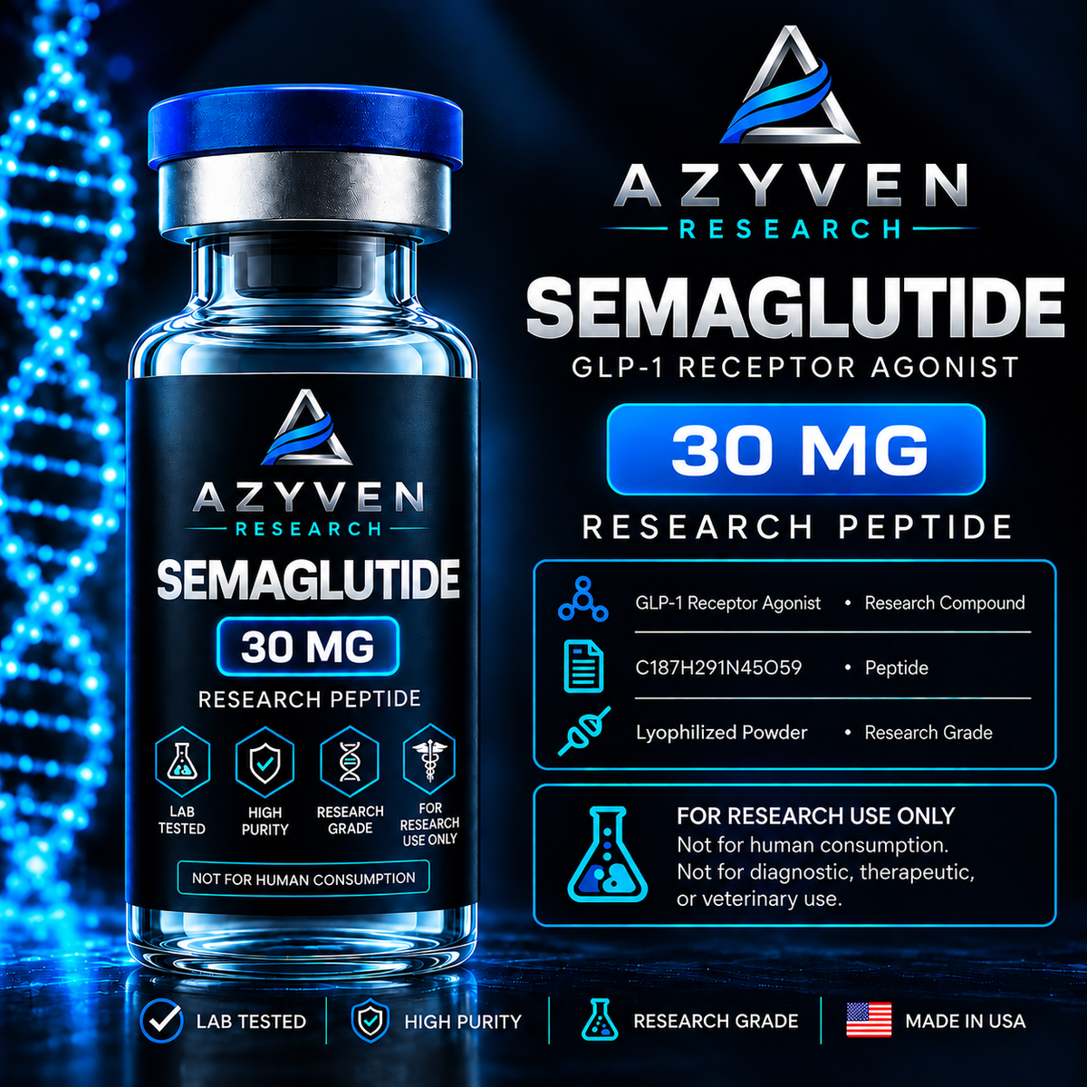 Semaglutide — 5 mg, 10 mg, 15 mg, 20 mg & 30 mg