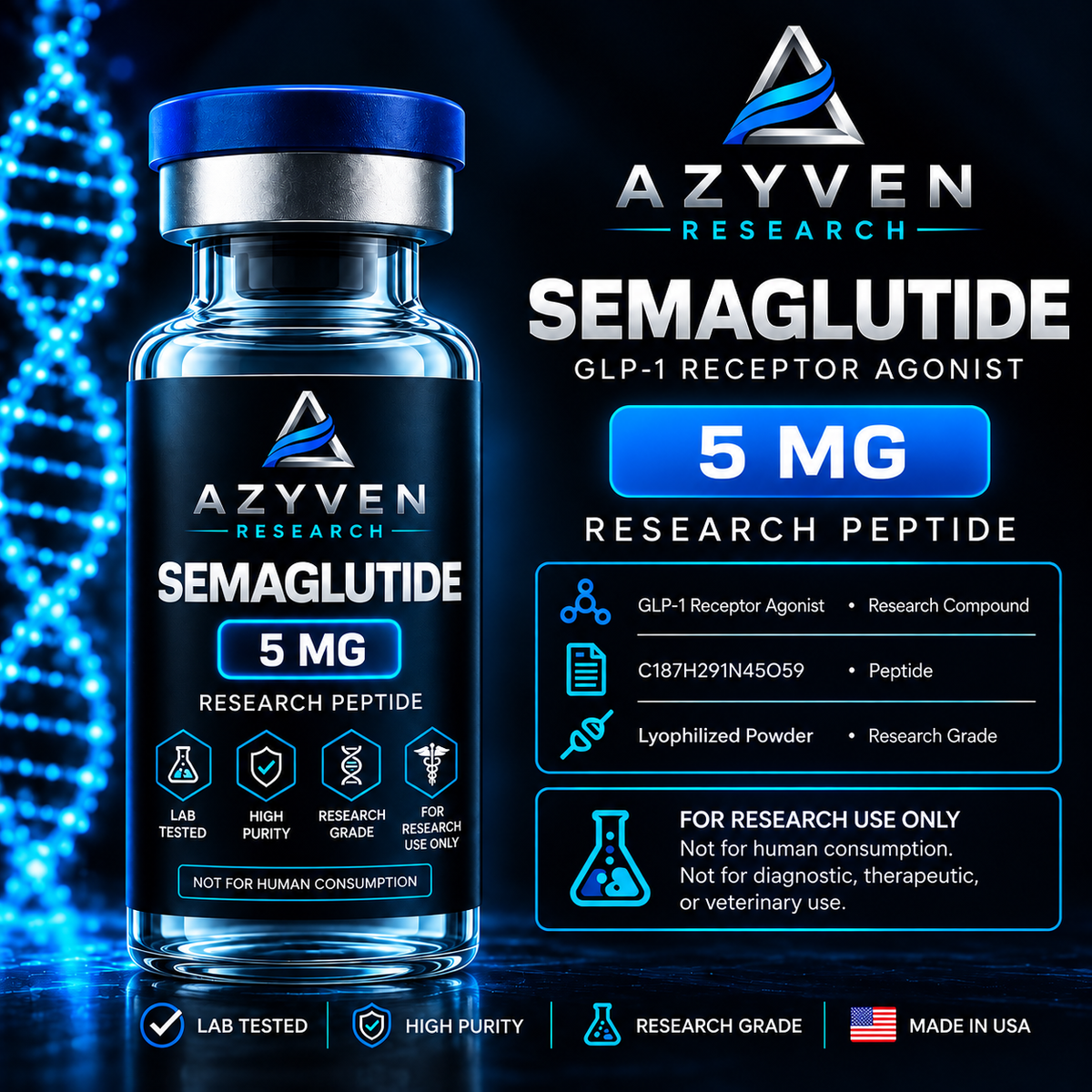 Semaglutide — 5 mg, 10 mg, 15 mg, 20 mg & 30 mg