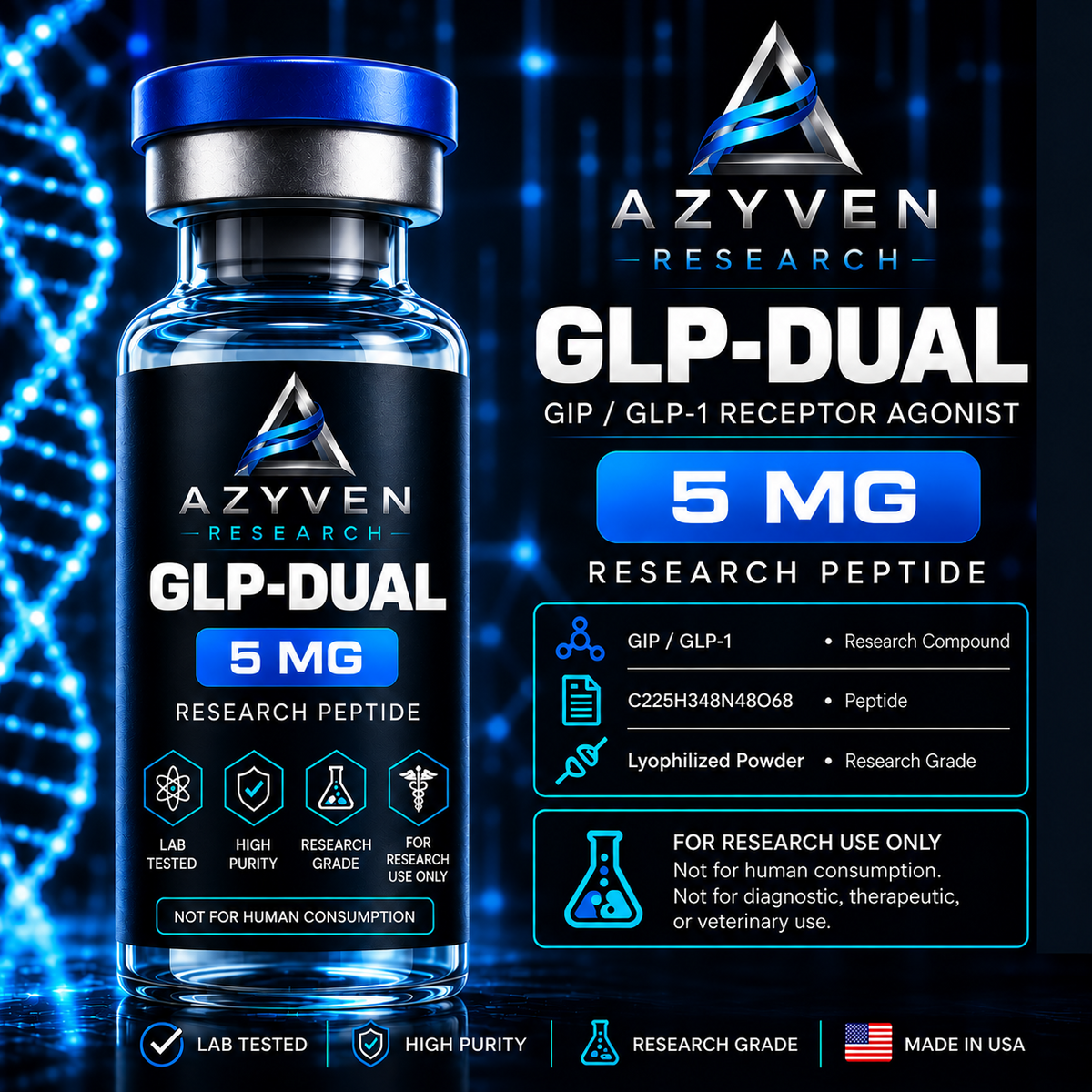 Tirzepatide Research Peptide | Azyven Research – Azyven Research
